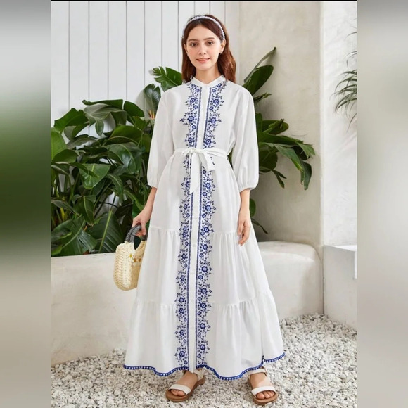 SHEIN-NWOT 12-13  TEEN MAXI Dress - Picture 2 of 6